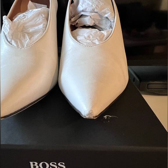 HUGO BOSS JANE PUMPS WHITE 8.5 - Picture 10 of 13